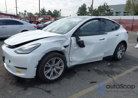 2022 Tesla Model Y Long Range Dual Motor All-Wheel Drive из США, поврежденный, VIN 7SAYGDEE0NF343591